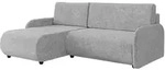 Mirjan24 Eckschlafsofa, Hellgrau, Kunststoff, Kiefer, L-Form,L-Form, 233x160 cm,
