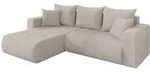 Altdecor Ecksofa, Ecru, Kunststoff, 5-Sitzer, L-Form, 277x194 cm, Wohnzimmer,...