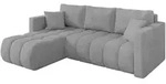 Altdecor Ecksofa, Grau, Kunststoff, 3-Sitzer, L-Form, 226x146 cm, Wohnzimmer,...