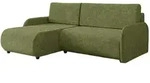Mirjan24 Eckschlafsofa, Gr&uuml;n, Kunststoff, Kiefer, L-Form,L-Form, 233x160 cm,