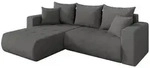 Altdecor Ecksofa, Schiefer, Kunststoff, 5-Sitzer, L-Form, 277x194 cm,...