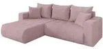 Altdecor Ecksofa, Rosa, Kunststoff, 5-Sitzer, L-Form, 277x194 cm, Wohnzimmer,...