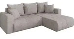 Altdecor Ecksofa, Hellgrau, Kunststoff, 5-Sitzer, L-Form, 277x194 cm,...