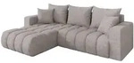Altdecor Ecksofa, Hellgrau, Kunststoff, 5-Sitzer, L-Form, 277x194 cm,...