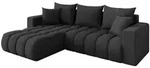 Altdecor Ecksofa, Anthrazit, Kunststoff, 5-Sitzer, L-Form, 277x194 cm,...