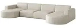 Fun M&ouml;bel Wohnlandschaft, Beige, Textil, U-Form, 282x78x165 cm, Wohnzimmer,...