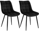 Woltu Esszimmerstuhl, Schwarz, Metall, konisch, 46x85.5x40.5 cm, Esszimmer,...