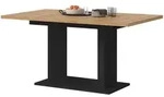 Inn.Furn Esstisch, Eiche Artisan, Schwarz, Holzwerkstoff, Nachbildung,Eiche,...
