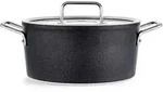 Fissler Kochtopf Adamant, Schwarz, Metall, 4,9 L, backofengeeignet, kratzfest,