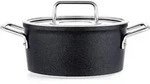 Fissler Kochtopf Adamant, Schwarz, Metall, 2,7 L, backofengeeignet, kratzfest,