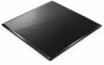 Relaxdays Glasplatte, Schwarz, Glas, 70x0.6x70 cm, Esszimmer, Tische, Esstische,