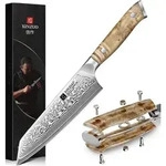 Kochmesser, Mehrfarbig, Holz, 26.1 cm, Kochen, K&uuml;chenmesser, Gem&uuml;semesser