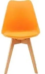 Esszimmerstuhl, Orange, Kunststoff, 41x82x47.5 cm, Esszimmer, St&uuml;hle,
