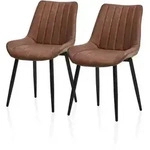 Esszimmerstuhl, Braun, Kunststoff, 53x89x45 cm, Esszimmer, St&uuml;hle,...