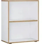 P & B Aktenregal Salia, Wei&szlig;, Honigeiche, Kunststoff, 1 F&auml;cher, 60x74x33 cm,