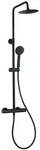 Badplaats &Uuml;berkopfbrauseset, Schwarz, Metall, Rechteckig, 26x71x8 cm,...