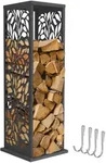 Ml-Design Kaminholzregal, Anthrazit, Metall, Rechteckig, 37.5x112x37.5 cm,
