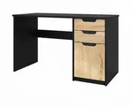 Vladon Schreibtisch, Eiche, Holzwerkstoff, 60x76x129 cm, Arbeitszimmer,