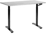 Beliani Schreibtisch, Grau, Schwarz, Holz, 60x74x110 cm, Arbeitszimmer,