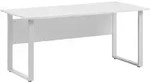 Mid.you Schreibtisch, Alu, Hellgrau, Metall, Holzwerkstoff, rechteckig, U-Form,