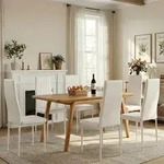 Esszimmerst&uuml;hle, Wei&szlig;, Kunststoff, 41x97x41 cm, Esszimmer, St&uuml;hle,