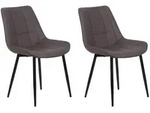 Beliani Esszimmerstuhl, Braun, Metall, 1-Sitzer, 51x82x59 cm, Esszimmer,...