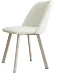Mirjan24 Esszimmerstuhl, Kaschmir, Creme, Metall, 1-Sitzer, Rechteckig, 47x80x58 cm,