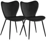CLP Esszimmerstuhl, Schwarz, Metall, 50x80x58 cm, Esszimmer, St&uuml;hle,