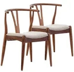 VS Venta-stock Stuhl, Walnuss, Holz, 55x76x55 cm, Esszimmer, St&uuml;hle,