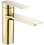 REA Waschbeckenarmatur, Gold, Metall, 4.2x15x15 cm, Badezimmer, Waschbecken &