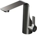 Waschtischarmatur Steinberg Serie 290, Dunkelgrau, Metall, 5.2x18.5x20.5 cm, Made in