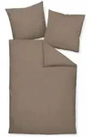 Janine Bettw&auml;sche, Taupe, Textil, Uni, 240x220 cm, atmungsaktiv, pflegeleicht,