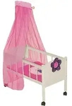 Roba Puppenstandbett, Natur, Holz, M&auml;rchen/ Fantasie, 57x87x31 cm, female,