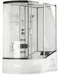 Home Deluxe Duschkabine, Wei&szlig;, Glas, 90 cm, Badezimmer, Baden & Duschen,