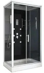 Home Deluxe Duschkabine, Schwarz, Glas, 80 cm, Badezimmer, Baden & Duschen,