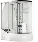 Home Deluxe Duschkabine, Wei&szlig;, Glas, 90 cm, Badezimmer, Baden & Duschen,