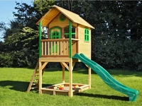 XXXLutz SPIELTURM Braun, Rot, Wei&szlig; 370x291x191 cm