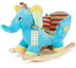 Bieco Spielwaren Schaukeltier, Blau, Textil, Tiere, 31x53x60 cm, Spielzeug,