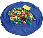 Aufbewahrungstasche, Blau, Kunststoff, Spielzeug, Spielzeugkisten