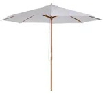 Outsunny Sonnenschirm,, Creme, Textil, 300x300 cm, Sonnen- & Sichtschutz,