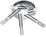 Trio Leuchten Badezimmer-Deckenleuchte Bolsa, Klar, Chrom, Metall, Kunststoff,