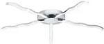 Led, Silber, Metall, 78.5x6x78.5 cm, Lampen & Leuchten, LED Beleuchtung,