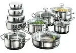 Karcher Topfset, Silber, Metall, Rund, geschmacksneutral, Kochen, T&ouml;pfe, Topfsets