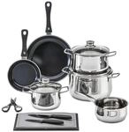 WMF Kochtopfset Diadem Plus, Edelstahl, Metall, 10-teilig, 16 cm,20 cm,16 cm, 2 L,3,7