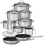 R&ouml;sle Kochtopfset Elegance, Edelstahl, Metall, 10-teilig, 16 cm,20 cm,16 cm, 1,9