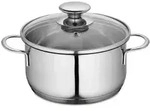K&uuml;chenprofi Kochtopf Capri, Edelstahl, Metall, 1,5 L, 12.65 cm, Kochen, T&ouml;pfe,