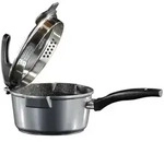 Stoneline Stielkasserolle, Grau, Metall, Kochen, T&ouml;pfe, Stielkasserollen