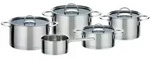 GSW Kochtopfset Elegance, Edelstahl, Metall, 5-teilig, 16 cm,20 cm,16 cm, 1.9 L,3.4