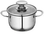 K&uuml;chenprofi Kochtopf Capri, Edelstahl, Metall, 1,00 L, 10.8 cm, Kochen, T&ouml;pfe,