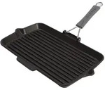 Staub Grillpfanne, Schwarz, Metall, Kochen, Pfannen, Grillpfannen
